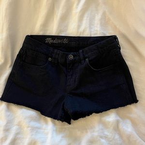 Madewell black shorts jean